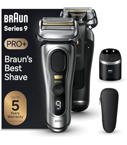 脱毛・除毛 BRAUN S9PRO+ Braun Series 9 PRO+ Electric Shaver for Men, with 5 Pro Shave